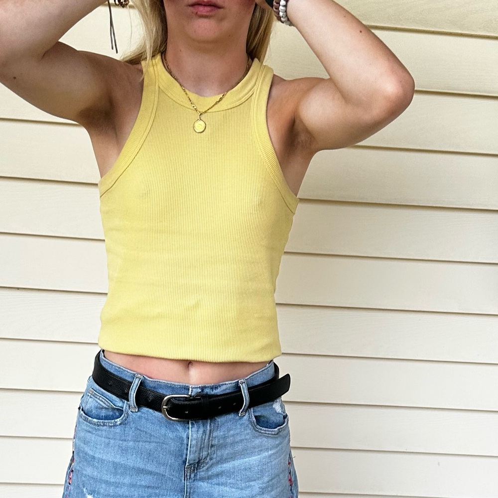 Butter Yellow Tank Top